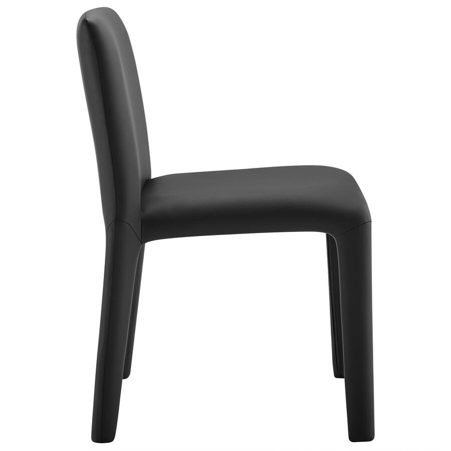 Rhodes Vegan Leather Upholstered Dining Chair by Modway Black - Best Buy