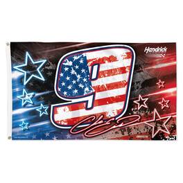 WinCraft - Chase Elliott Patriotic 3' x 5' One-Sided Deluxe Flag - Multicolor