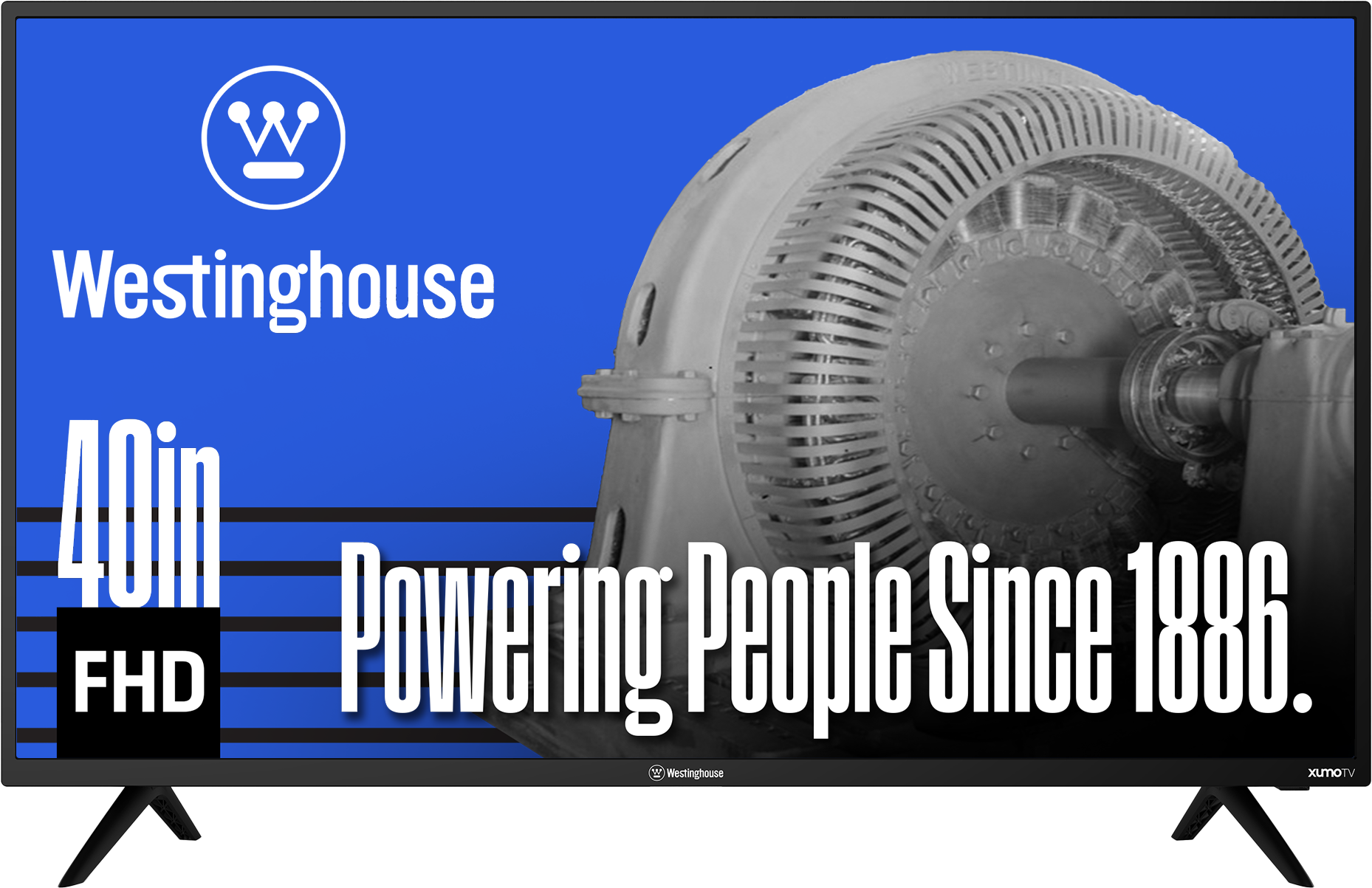 Westinghouse - 40" Smart FHD ROKU TV, Wi-Fi, Bluetooth, Flat Screen, Works with Apple AirPlay, Alexa & Google Assistant