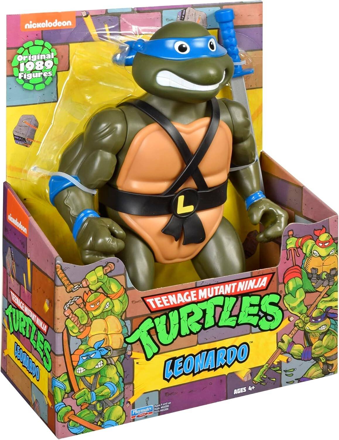 nickelodeon  
Original 1989 Figures  
TEENAGE MUTANT NINJA TURTLES  
LEONARDO  
AGES 4+