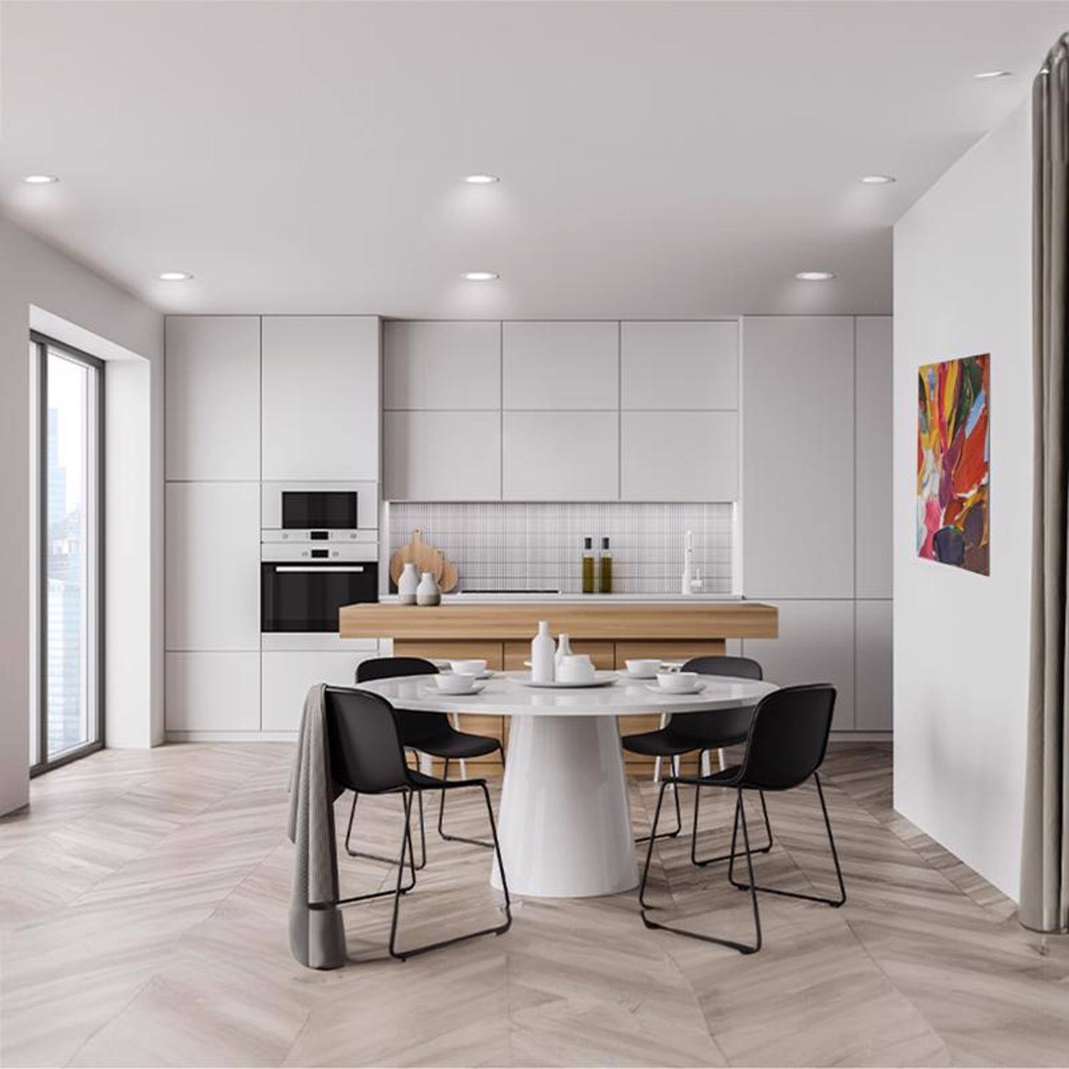 Alt View 1. FEIT ELECTRIC - Feit LED Retrofits White 7.1 in. W LED Canless Recessed Downlight 13 W.