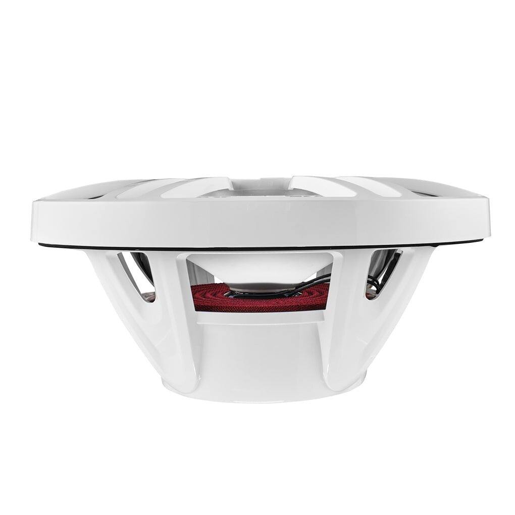Alt View 3. DS18 Audio - NXL 6x9" 2-way Coaxial Speaker with RGB LED Lights and Built-in Driver (Pair), 125W RMS 4-Ohm - White.