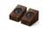 KEF LS50 speakers are made of wood and have a black speaker.