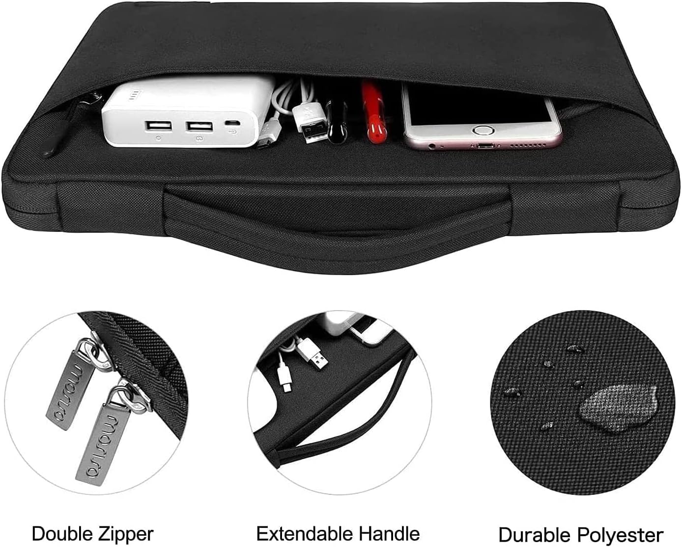 monso worno

Double Zipper
Extendable Handle
Durable Polyester