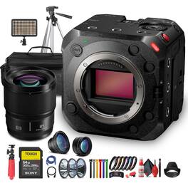 Panasonic - Lumix BS1H Full-Frame Box Cinema Camera + More Accessory Bundle