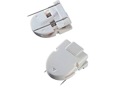 Alt View 1. Advantus - Wall Panel Cubicle Clips, White, 20/Box - White.