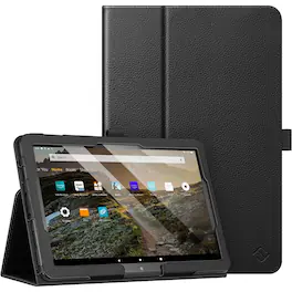 Kitcheniva - Protective Folio Case For Amazon Fire HD 10 13th 2023 And 11th 2021 Stand Cover - Black