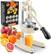 Sure, here is the corrected and grouped text from the image:
---
**ZULAY**
**PREMIUM QUALITY**
**LIFETIME GUARANTEE**
**PROFESSIONAL HEAVY DUTY**
**CITRUS PRESS**
**ZULAY KITCHEN**
---
**1E92**
**WULAY**
**0L**
**ACHEN**
---