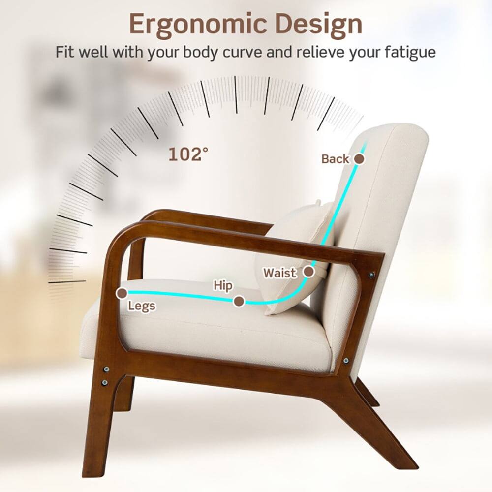 Ergonomic Design  
Fit well with your body curve and relieve your fatigue  

102°  

Back  
Waist  
Hip  
Legs
