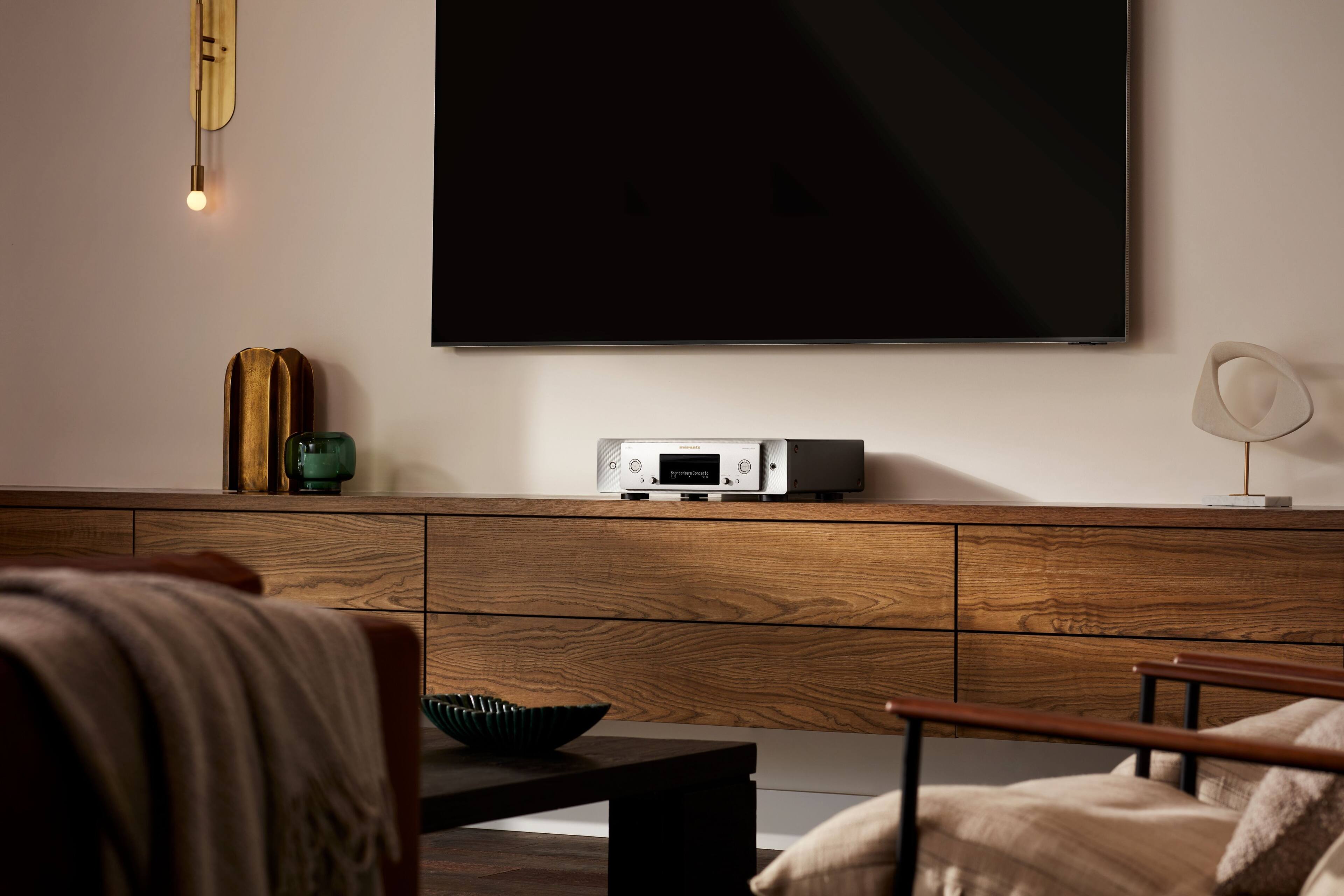 Alt View 12. Marantz - CD 50n CD Player - Silver Gold.