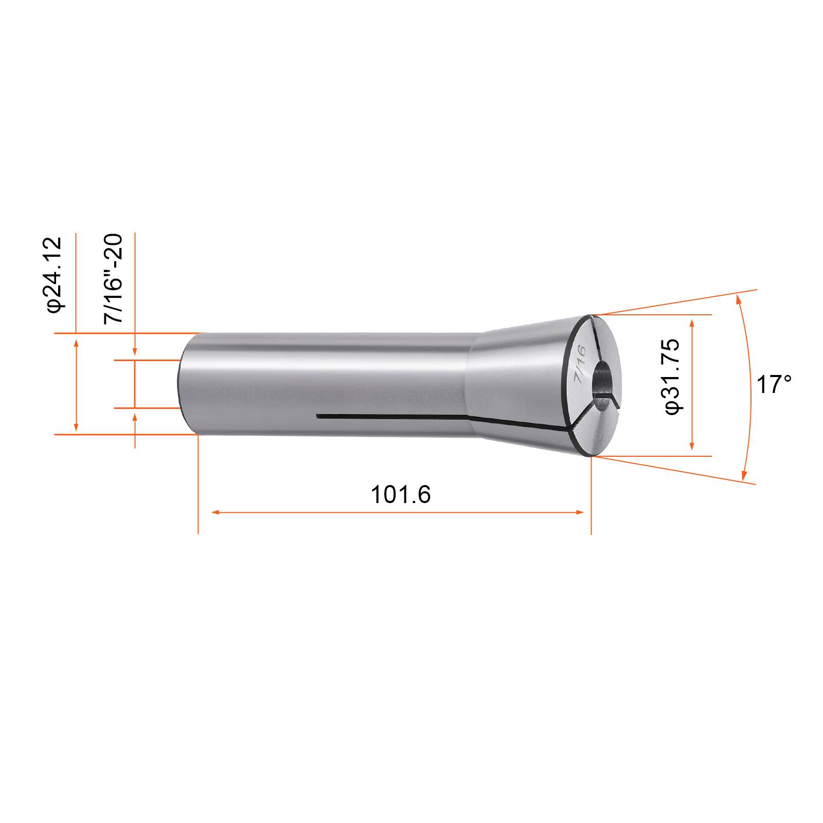 24.12  
7/16"-20  
31.75  
17  
101.6