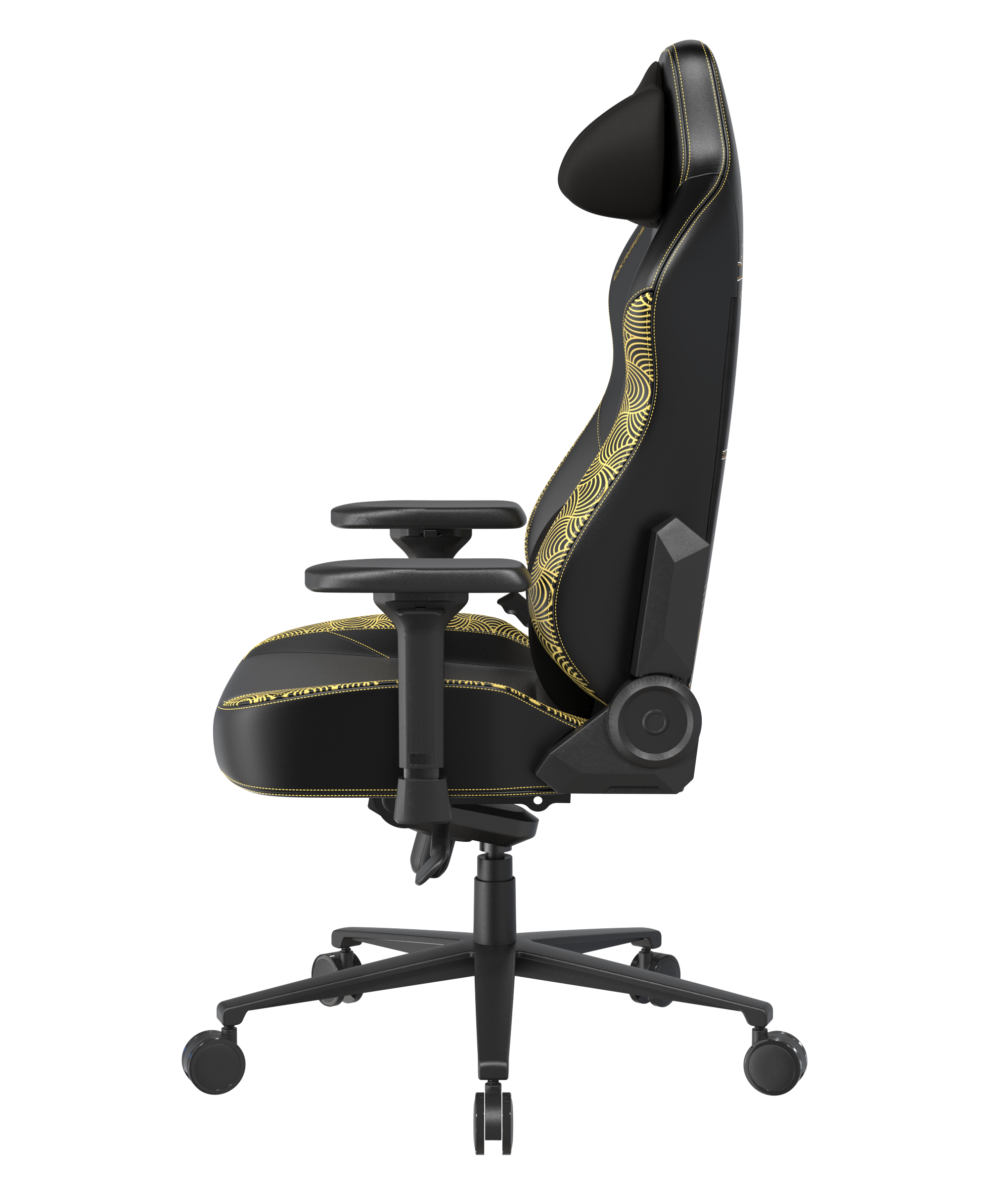 Alt View 1. DXRacer - DXRacer Craft XL Series Gaming Chair – PU Leather, Koi Edition, Ergonomic Recliner with 4D Armrests & Magnetic Headrest - Black.