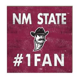 Jardine - New Mexico State Aggies 10" x 10" #1 Fan Plaque - Maroon