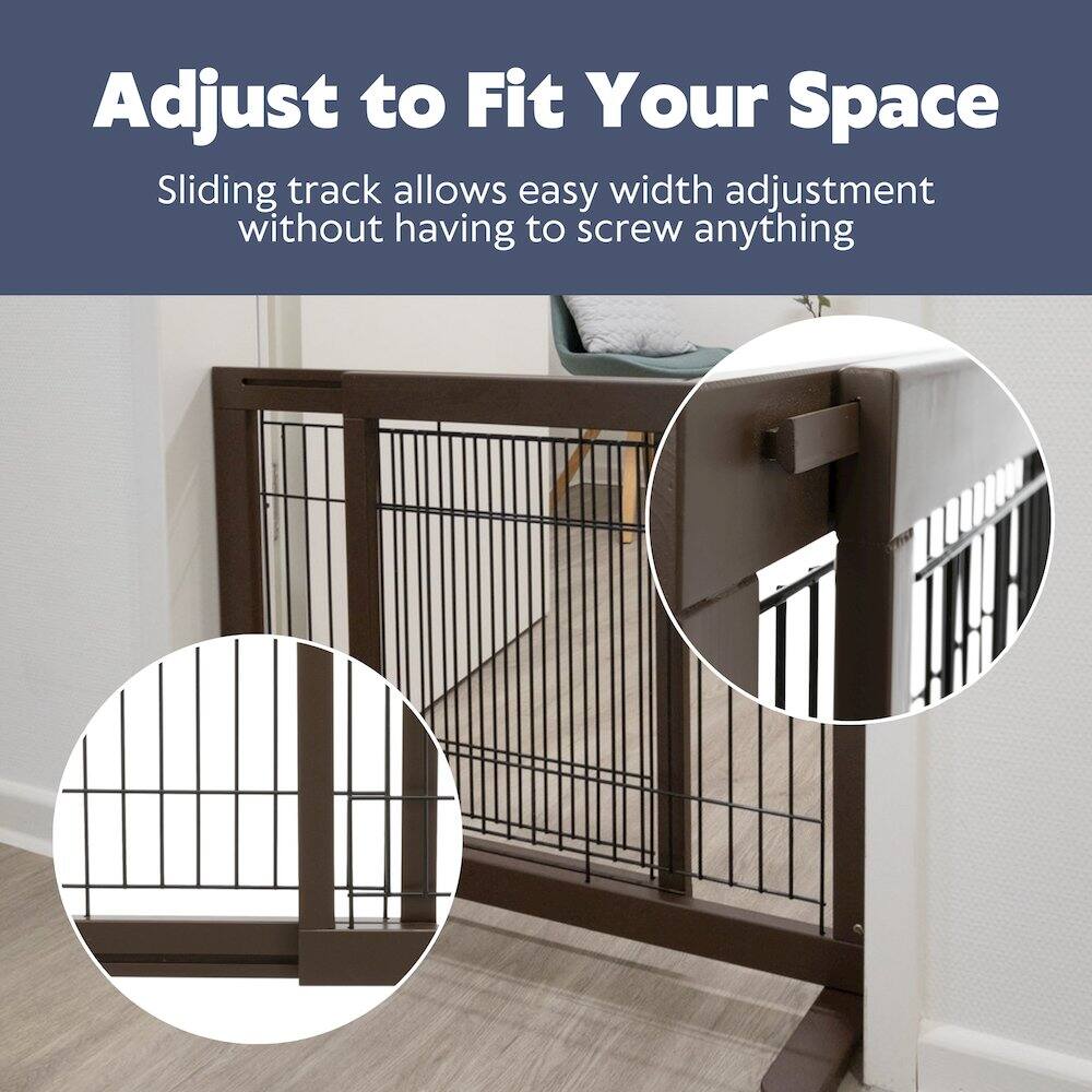 Adjust to Fit Your Space

Sliding track allows easy width adjustment without having to screw anything