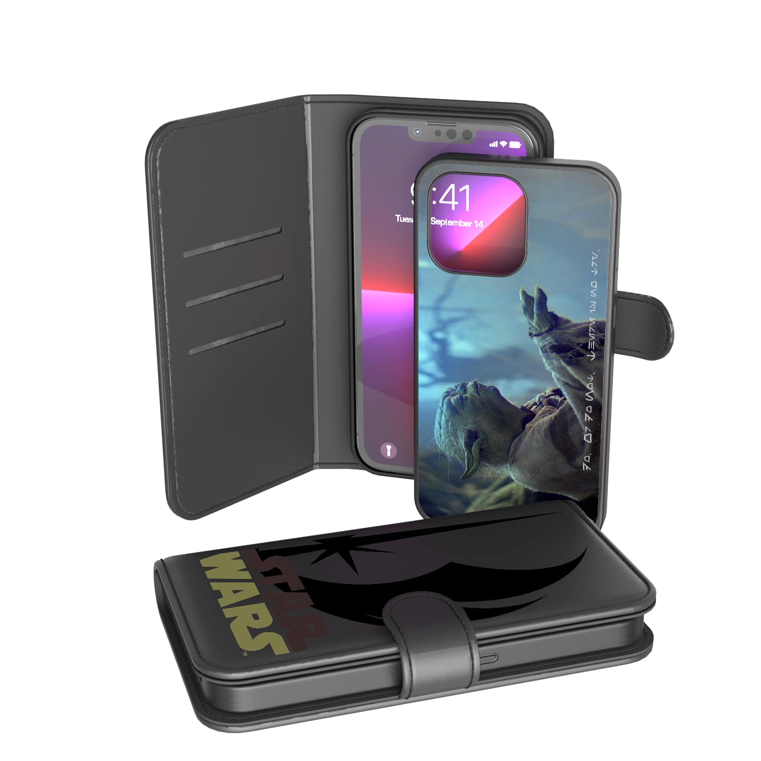 Keyscaper - Star Wars: A New Hope Cinematic Moments: Discovery Wallet Phone Case - Apple iPhone XR - Yoda
