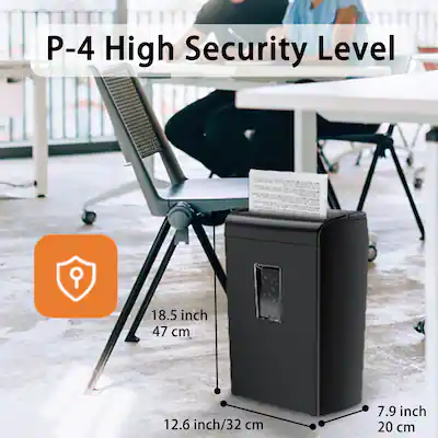 Bonsaii 10 Sheet Cross Cut Paper Shredder 4 Min Runtime, 5.5 Bonsaii 10 Sheet Cross Cut Paper Shredder 4 Min Runtime, 5.5