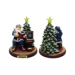 The Memory Company - Dallas Cowboys Christmas Story Santa Figurine - Multicolor
