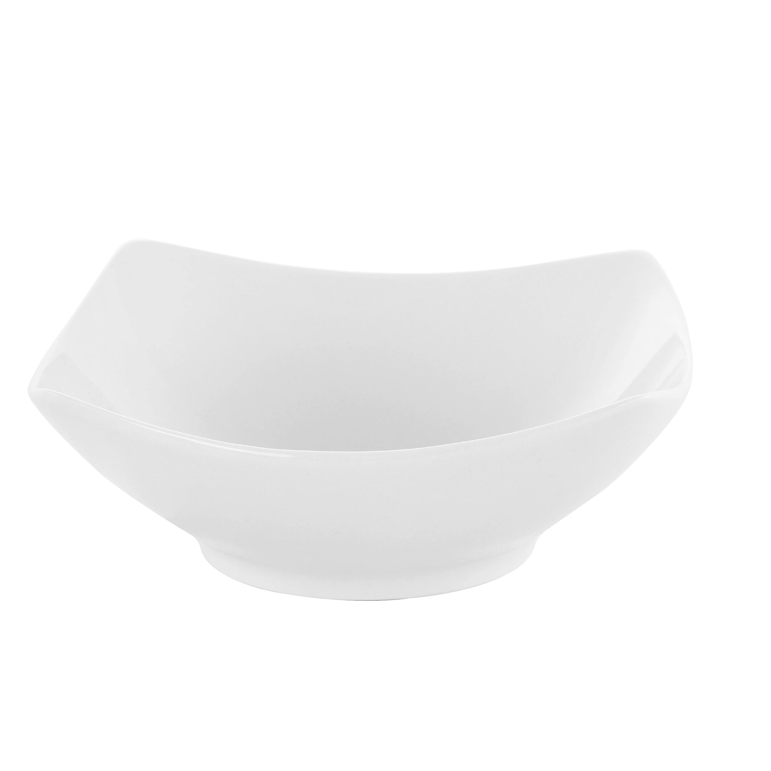 Alt View 2. Gibson - Zen Buffetware 16 piece Square Dinnerware Set - White.