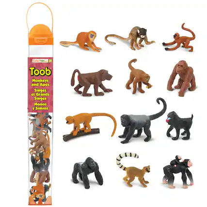 Toob Monkeys and Apes
Singes et Grands Singes
Monos y Simios