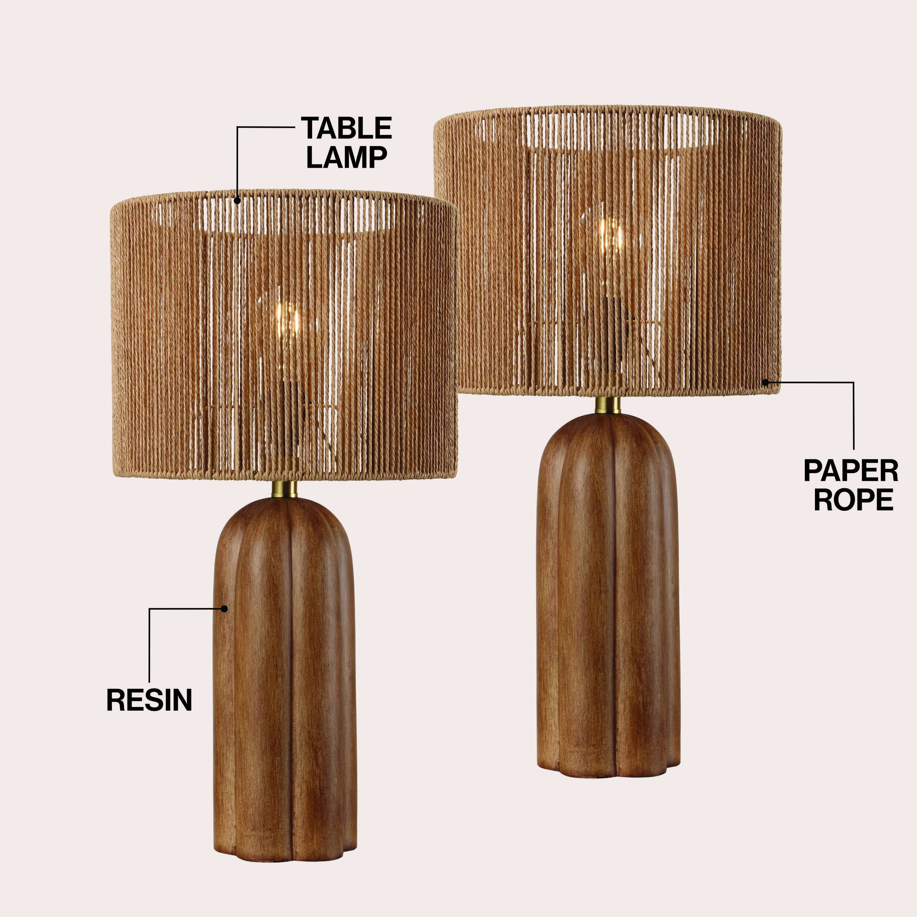 TABLE LAMP  
PAPER ROPE  
RESIN