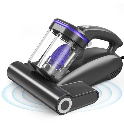 Front. Teendow - 16Kpa 500W Bed & Couch Vacuum Cleaner with 253.7nm UV-C Light, Handheld Vacuums with Heating & Ultrasonic for Bed - Purple.