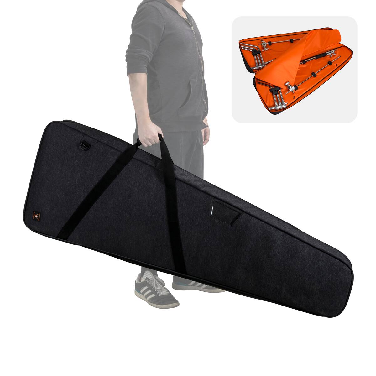 Alt View 5. Matthews - Matthews 40" C+ Stand with Turtle Base, Black, 2-Pack, w/Slinger L7 BigBag.