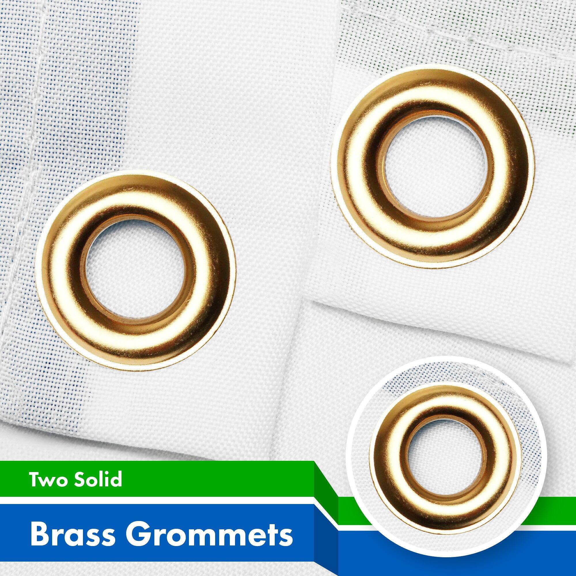 Two Solid Brass Grommets