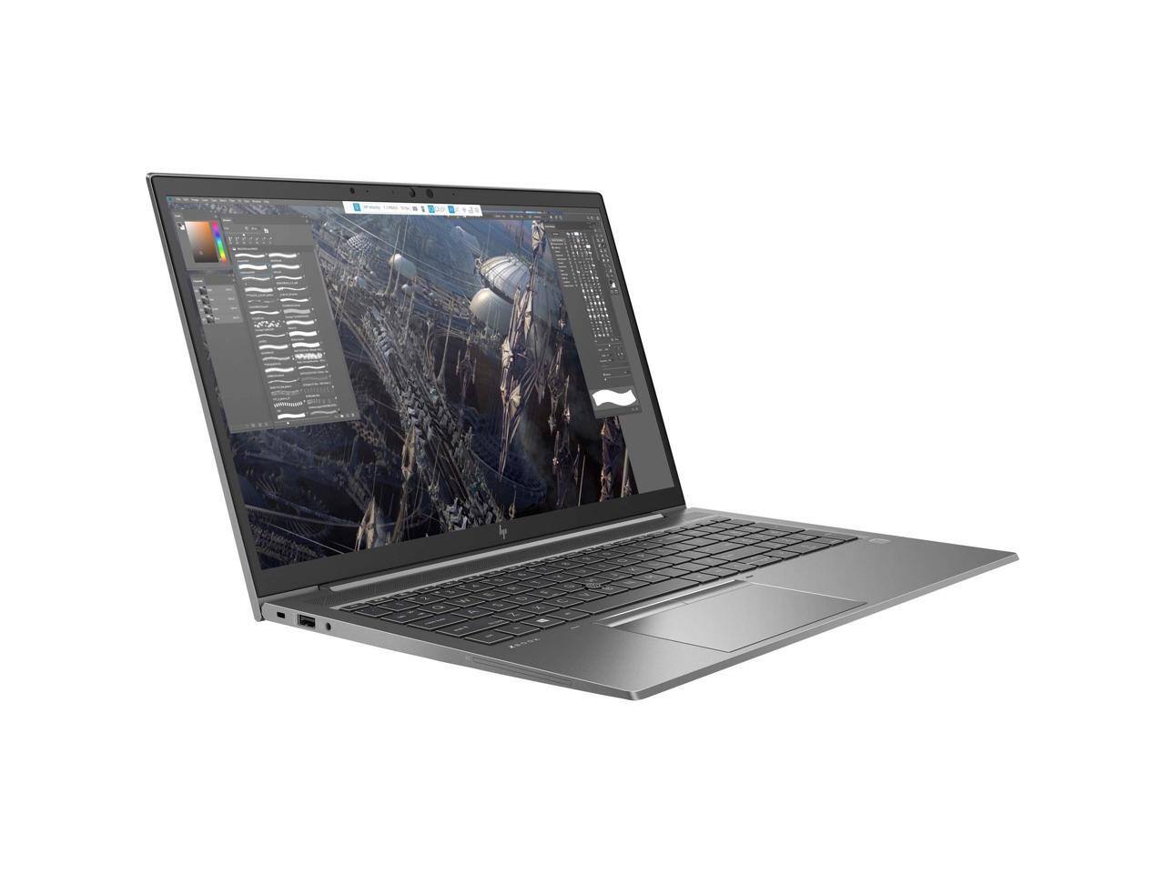 Alt View 1. HP - HP ZBook Firefly 15 G7, i7-10810U, 32GB RAM, 512GB SSD, FHD, Quadro P520 4GB, Win 11 Pro - Gray.
