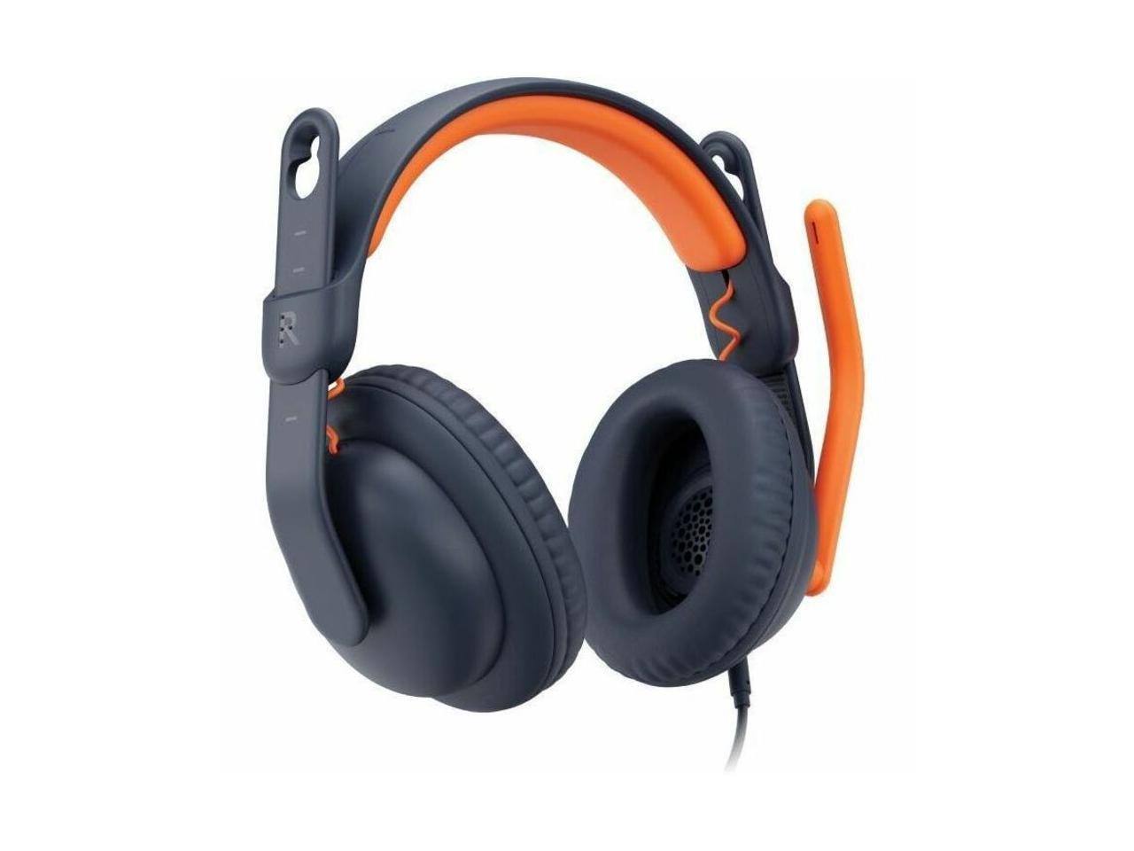Alt View 5. Logitech - Logitech Zone Learn Wired Headsets for Learners, Stereo, USB C, 3.5mm, Over the Head, Omni-directional Microphone - Unknown.
