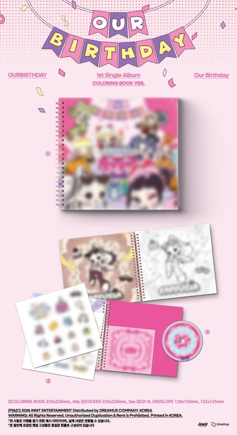 Ourbirthday Our Birthday (Coloring Book Ver.) Coloring Book, CDR ...