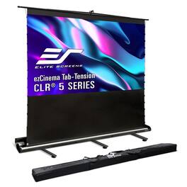 Elite Screens - ezCinema Tab-Tension CLR® 5, 123" D,16:9,Portable Ceiling Light Rejecting Pull-Up Ultra-Short-Throw Screen FT123UH-CLR5