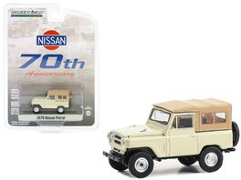 Greenlight - 1978 Nissan Patrol Top "70th Anniversary" "Anniversary Collection" Series 16 1/64 Diecast - Beige With Light Brown