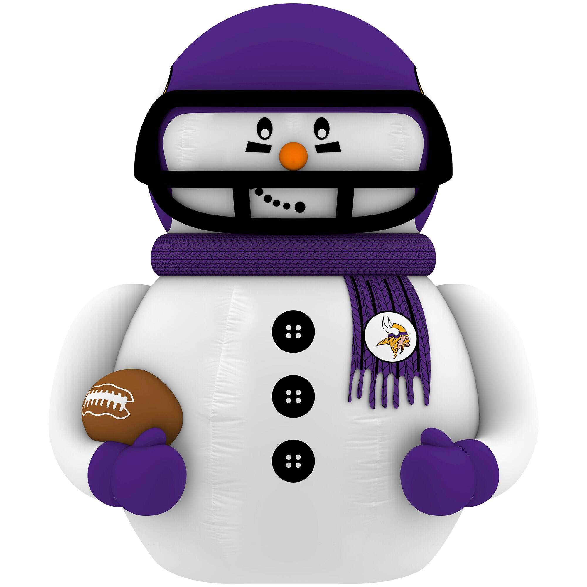 Sporticulture - Minnesota Vikings 7' Inflatable Snowman Player - Purple