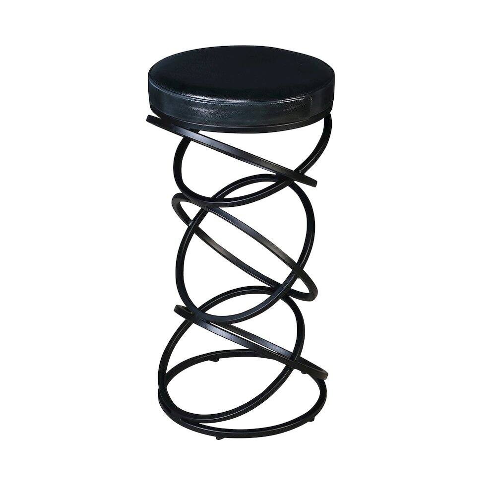 Alt View 3. Porter Designs - Polaris Leather 30" Bar Stool - Gray.
