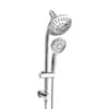 Front. Akicon - Akicon Shower System with High Pressure Rain Shower Head and 6-Mode Handheld Spray Combo in Polished Chrome - Polished Chrome.