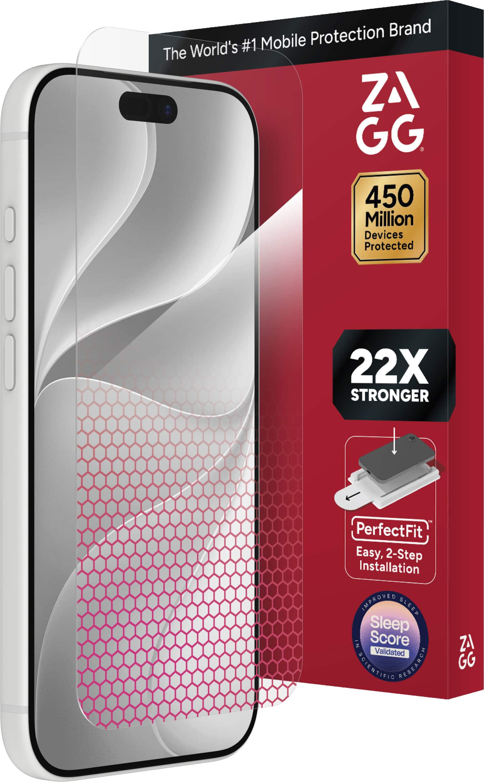 ZAGG - XTR6 Screen Protector with Blue Light Filter for Apple iPhone 18 Pro / iPhone 17 Pro - Clear