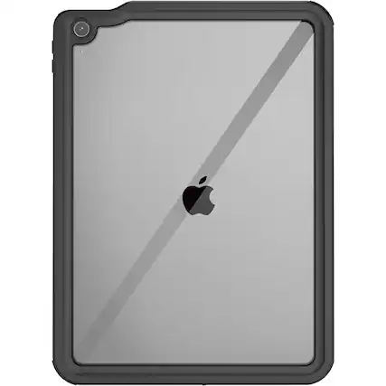 Front. SaharaCase - Oasis Series Water-Resistant Case for Apple iPad Air 13" M3/M2 - Clear/Black.