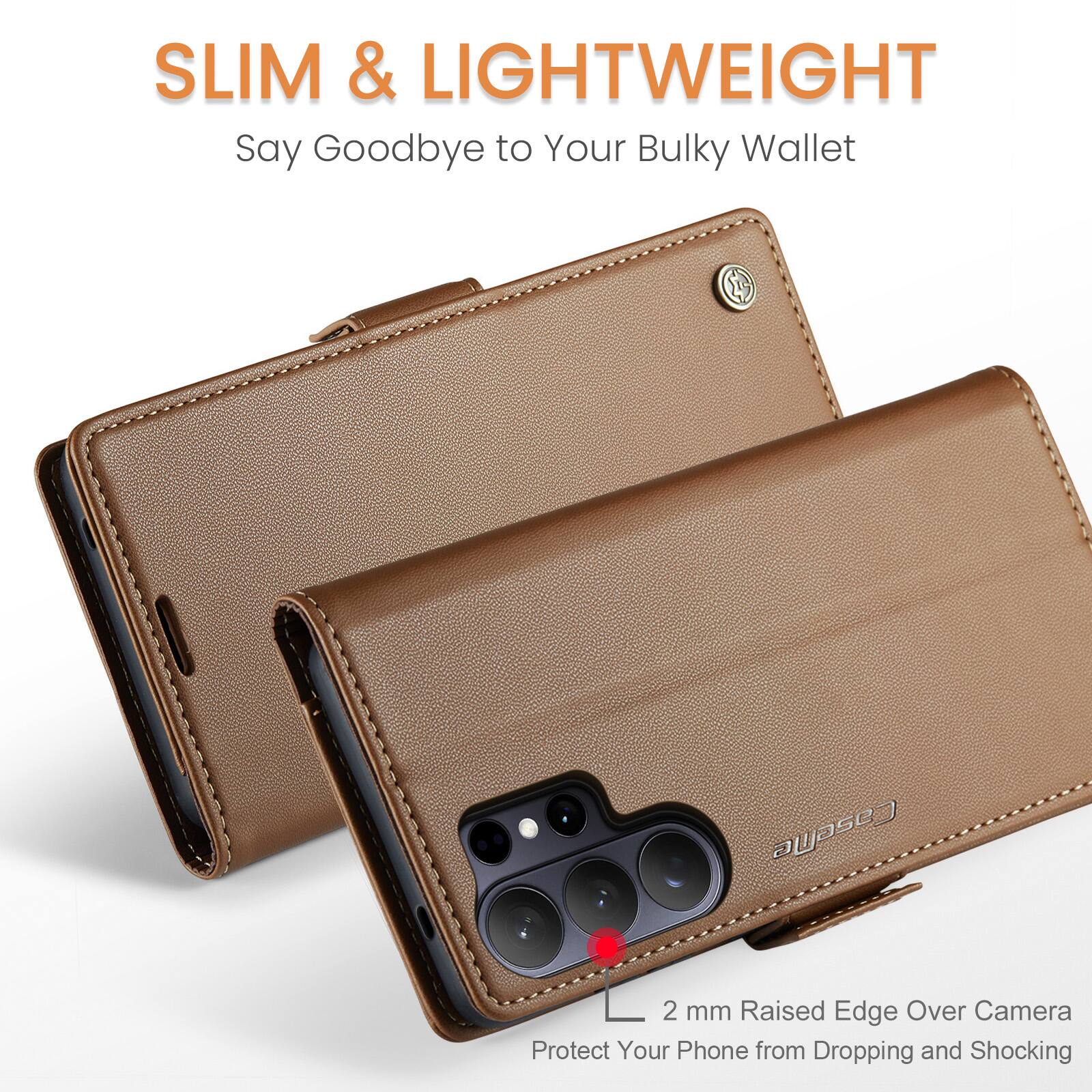 SLIM & LIGHTWEIGHT  
Say Goodbye to Your Bulky Wallet  

CaseNe 2 mm Raised Edge Over Camera  
Protect Your Phone from Dropping and Shocking