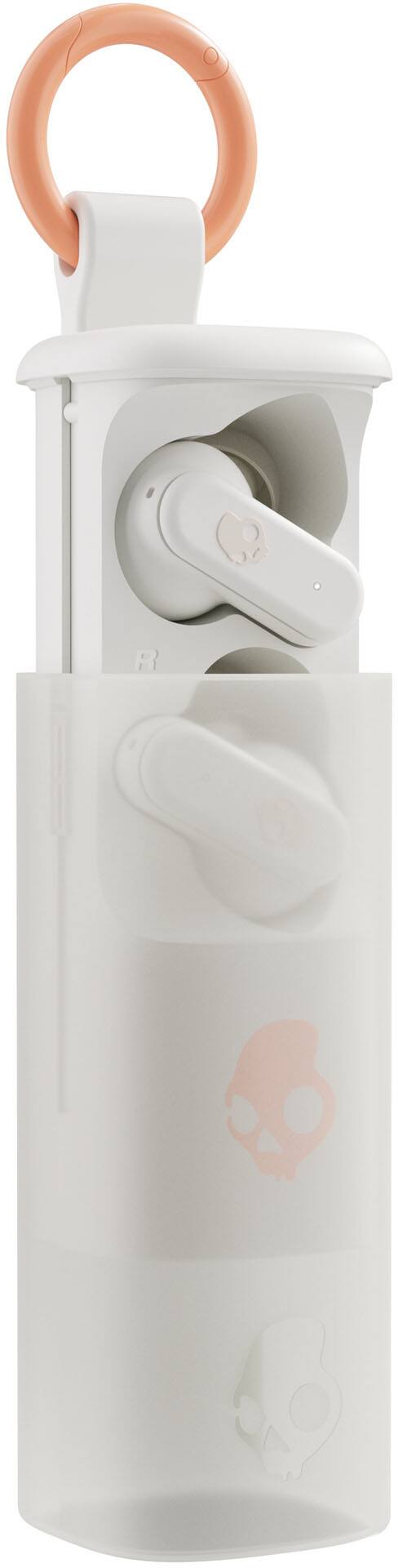 Left. Skullcandy - Dime EVO True Wireless In-Ear Earbuds - Bone/Orange.