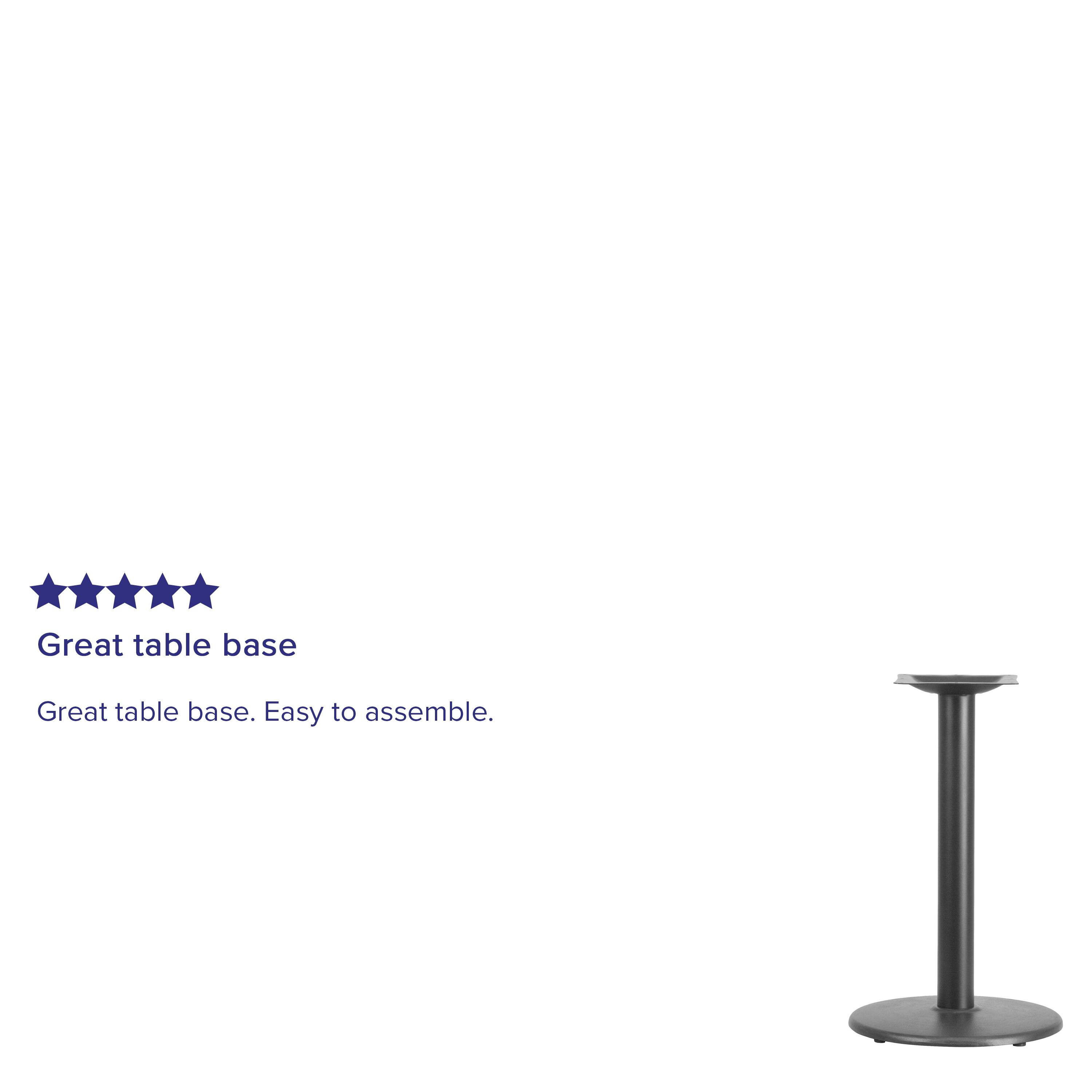 Great table base. Easy to assemble.