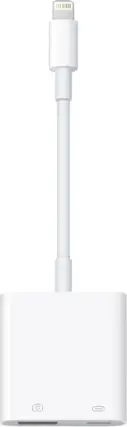Apple - Lightning to USB 3 Camera Adapter - White