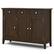 Angle. Simpli Home - Acadian Wide Entryway Storage Cabinet - Brunette Brown.