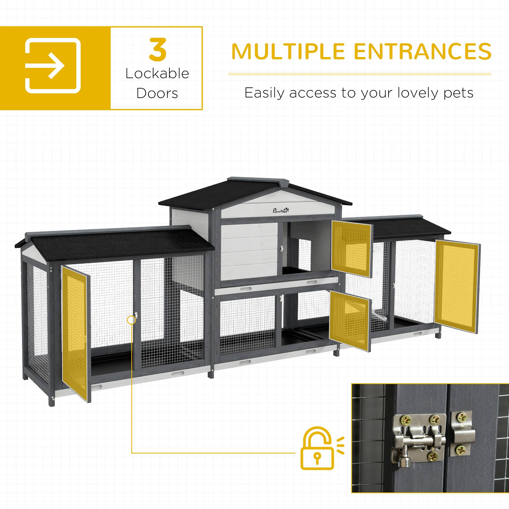 3 Lockable Doors

MULTIPLE ENTRANCES

Easily access to your lovely pets