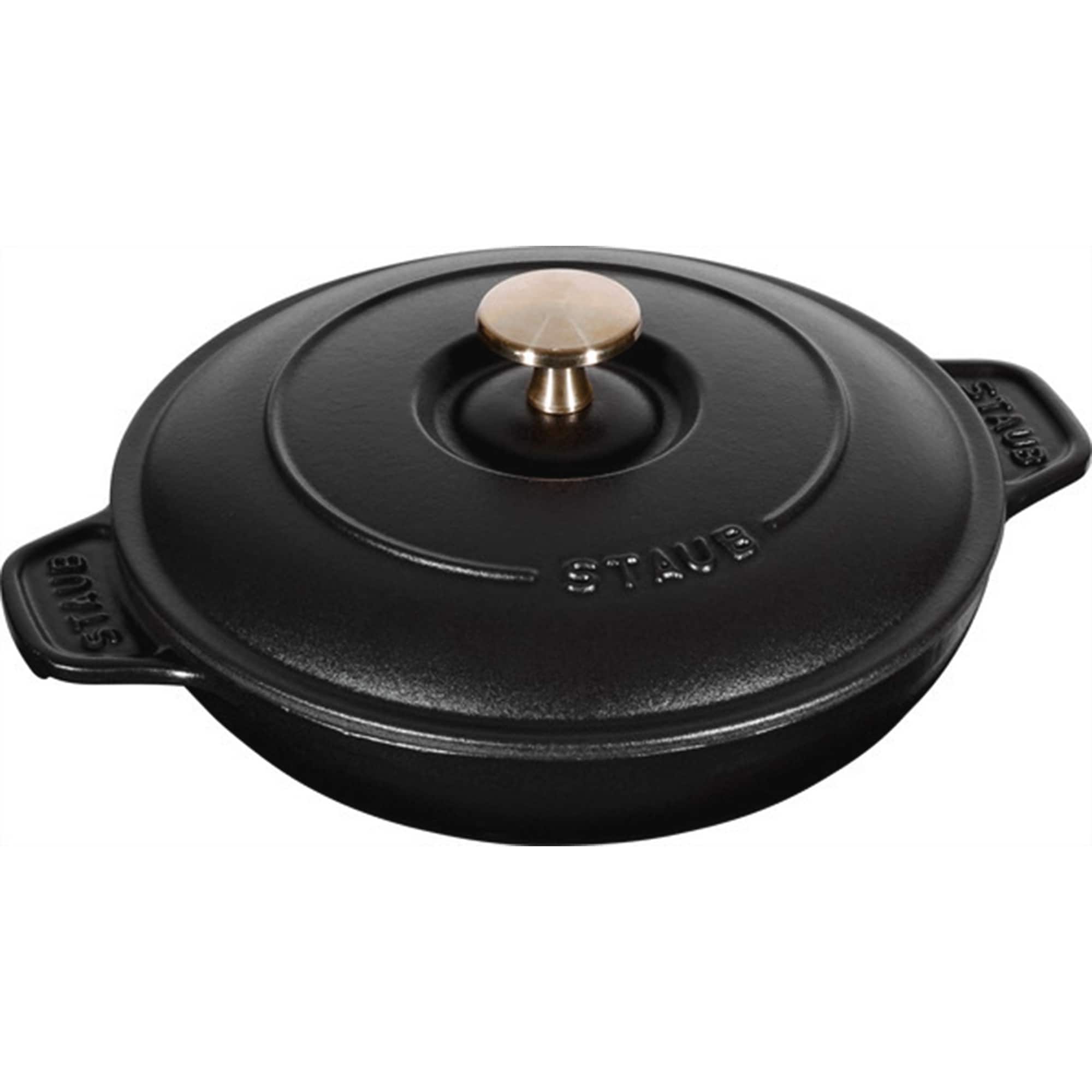 Staub - Cast Iron 7.9-inch Round Covered Baking Dish - Matte Black
