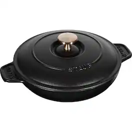 Staub - Cast Iron 7.9-inch Round Covered Baking Dish - Matte Black