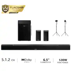 FLAGSHIP Skywave
VATIMBA
ULTIMIA
WIND
ULTIONILE
5.1.2 CH
Dolby ATMOS
6.5" SUBWOOFER
530W PEAK POWER