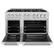 Left. ZLINE - ZLINE 48" Select Double Oven Dual Fuel Stainless Steel Range w/ 8 Burner Gas Cooktop (HDR48).