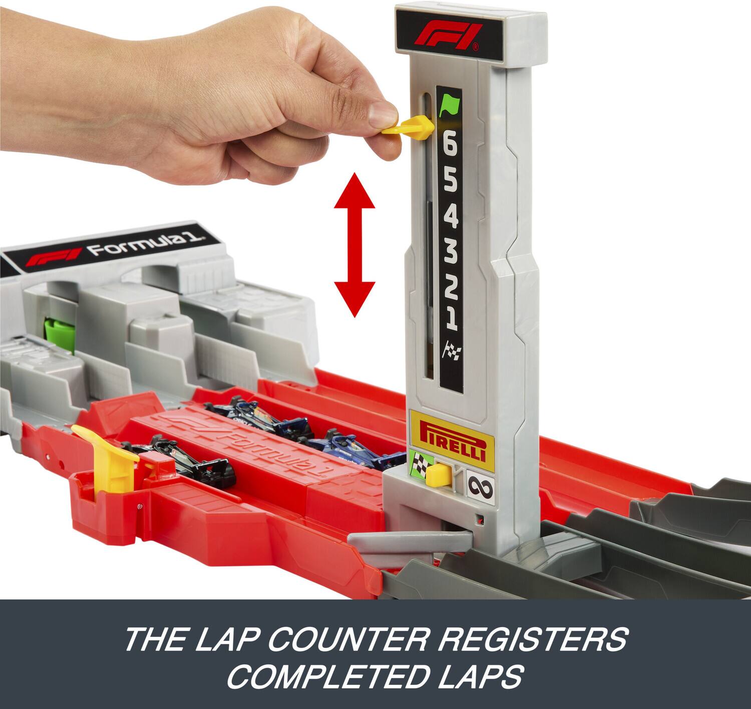 FFI 8 - Formula1 654321 Fomm  
PIRELLI 8  
THE LAP COUNTER REGISTERS COMPLETED LAPS
