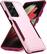 Front. Entronix - Entronix Case Compatible with Galaxy S23 Ultra - Soft-Touch Dual-Layer Sleek Cover - Pink.