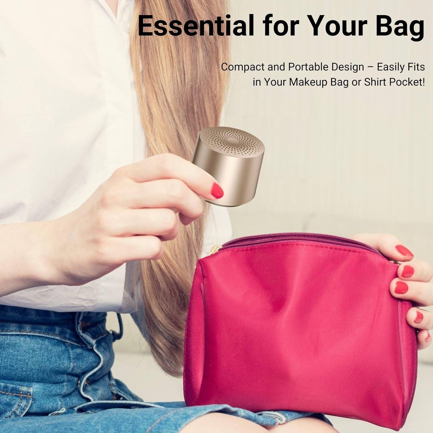 Essential for Your Bag

Compact and Portable Design – Easily Fits in Your Makeup Bag or Shirt Pocket!